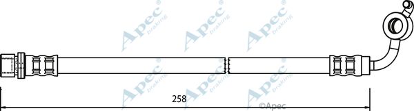 APEC BRAKING Тормозной шланг HOS3603